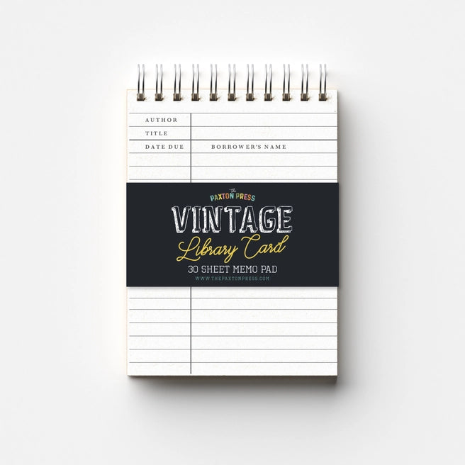 Vintage Library Card Jotter