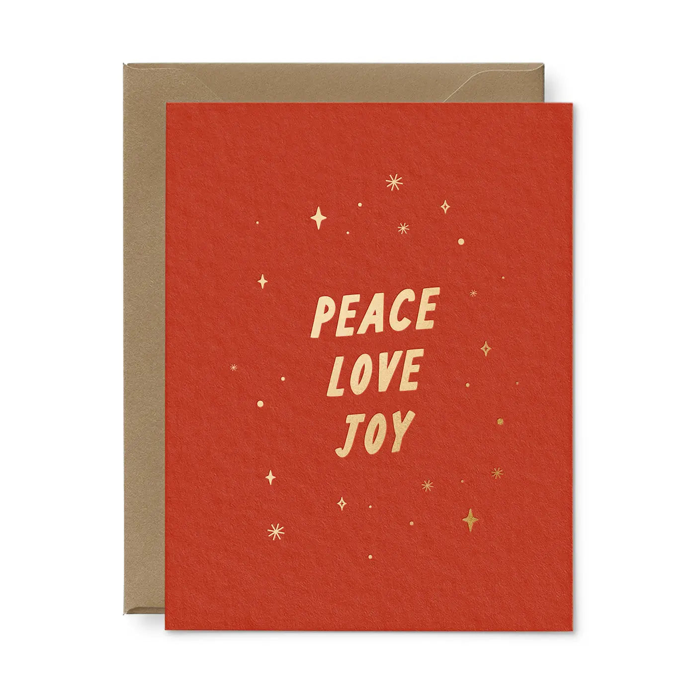 Peace Love Joy Greeting Card