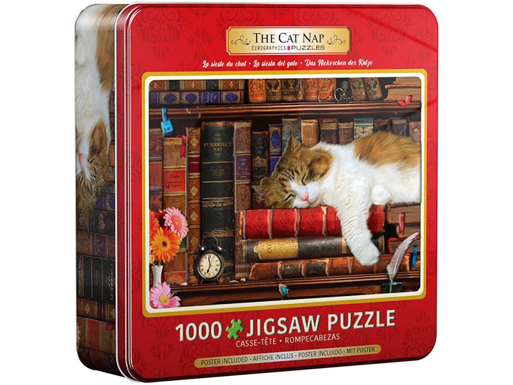 The Cat Nap Tin 1000 Piece Puzzle