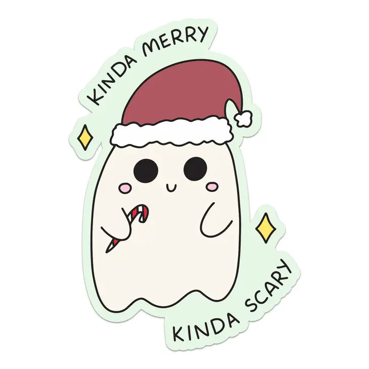 Kinda Merry Kinda Scary Spooky Xmas Sticker