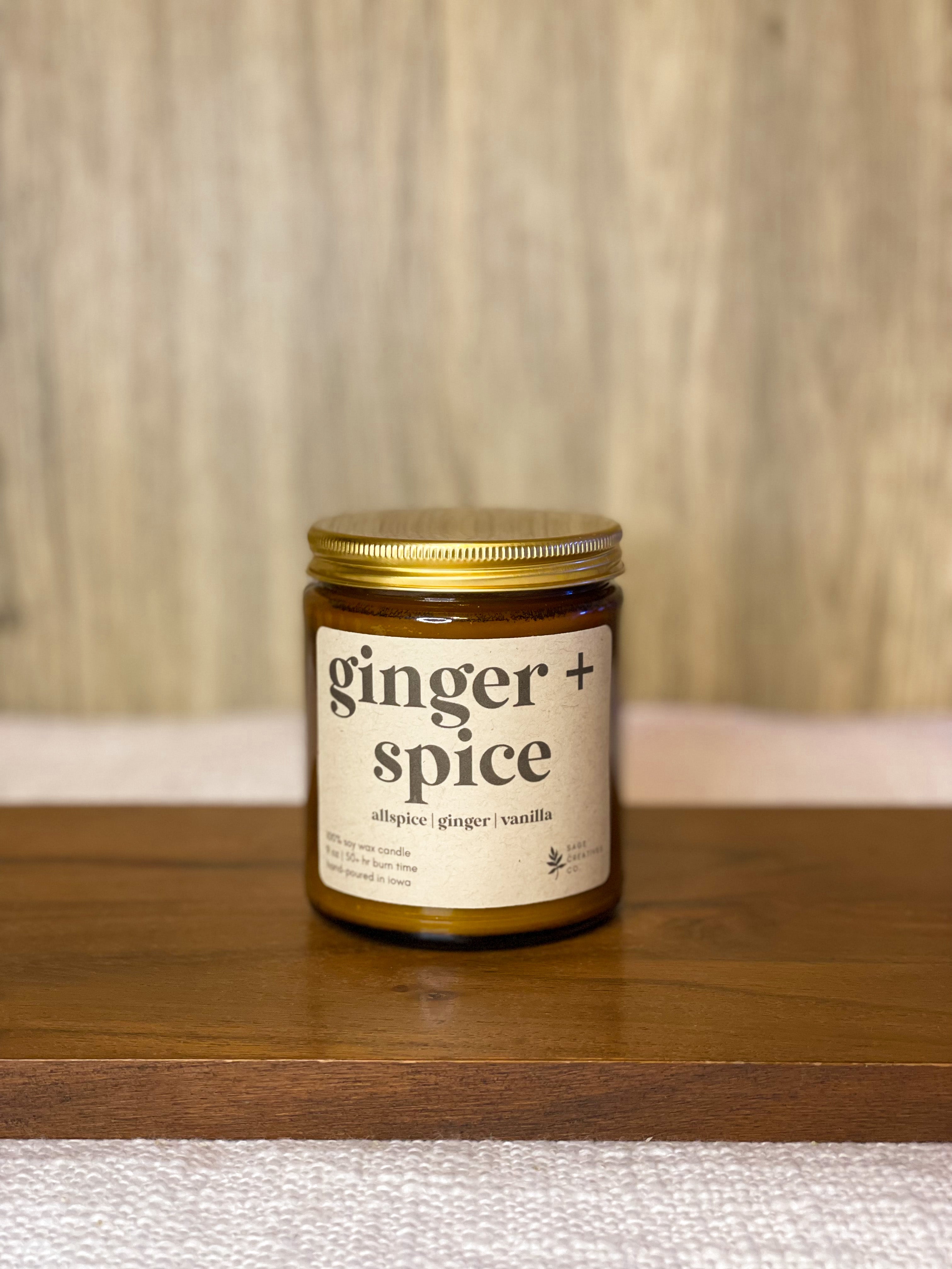 Ginger + Spice - 9 oz Candle