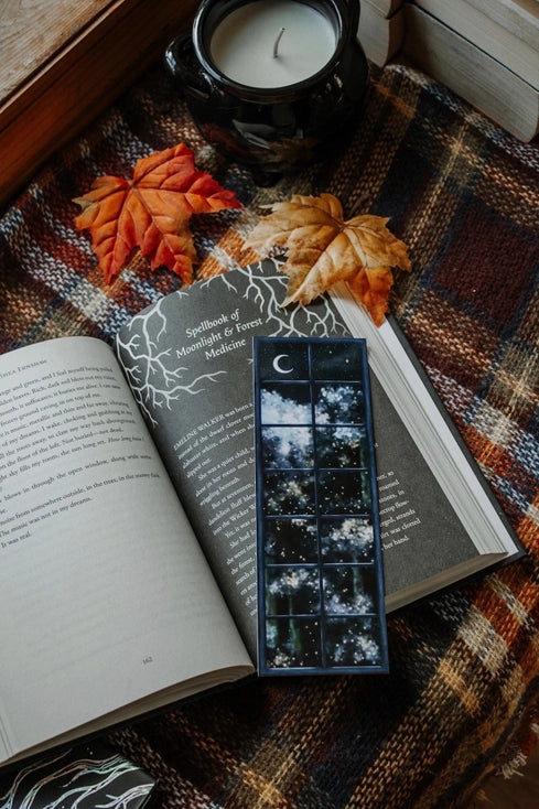 Night Sky & Fireflies | Celestial Window Bookmark