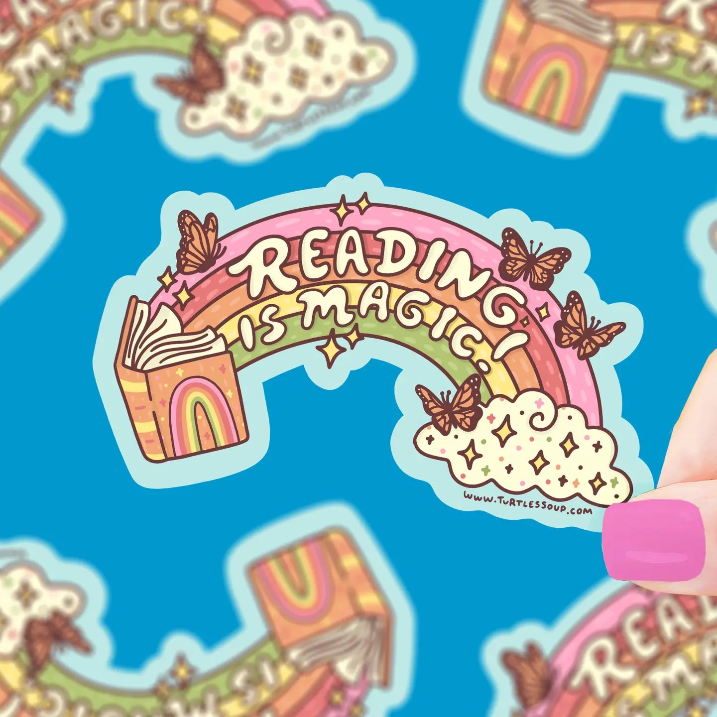 Reading Is Magic Vinyl Sticker