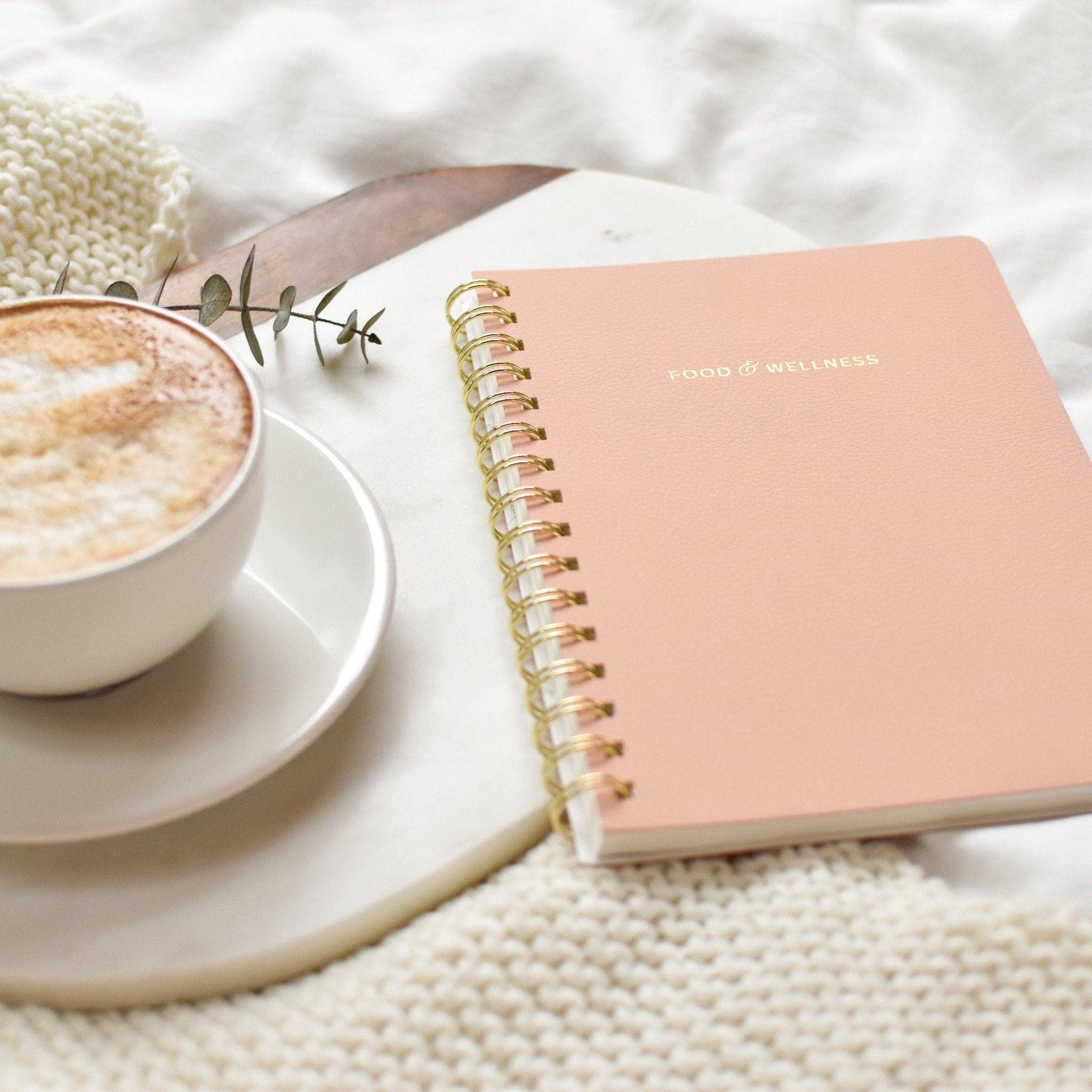 Food and Wellness Journal: Pink