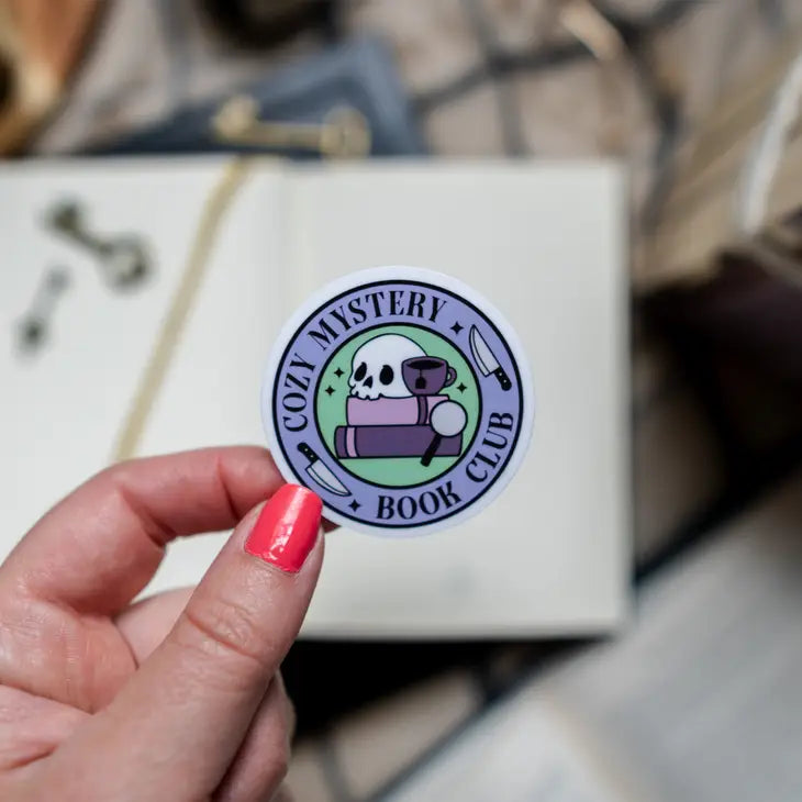 Cozy Mystery Book Club Sticker