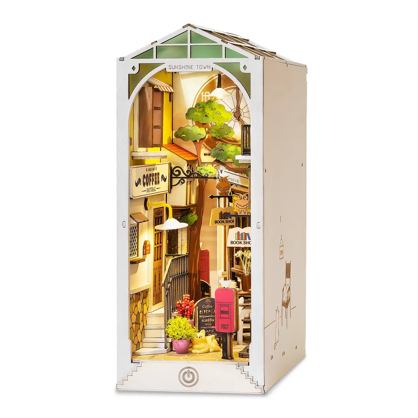 Diy Miniature House Book Nook Kit: Sunshine Town