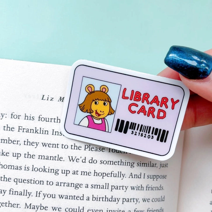 Little Sister Library Card Sticker