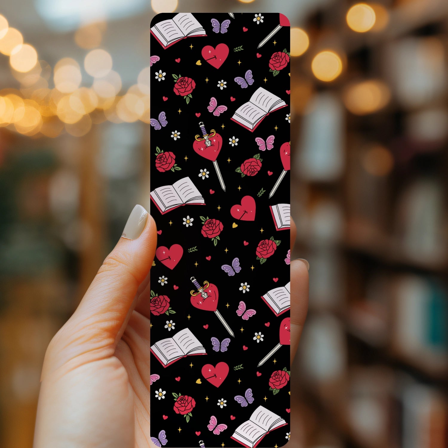 Romantasy Readers Floral Bookmark | Soft Matte Laminated