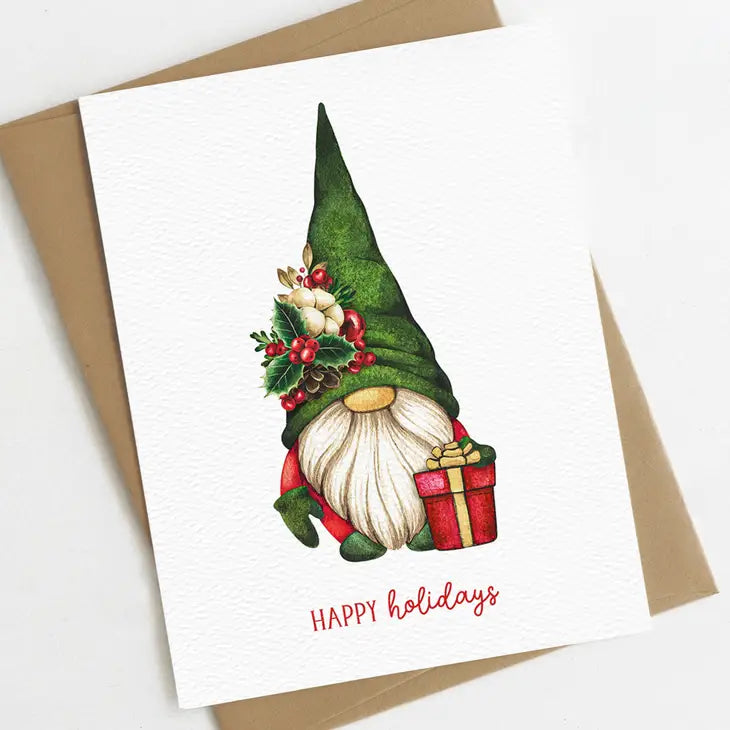 Gnome Christmas Card