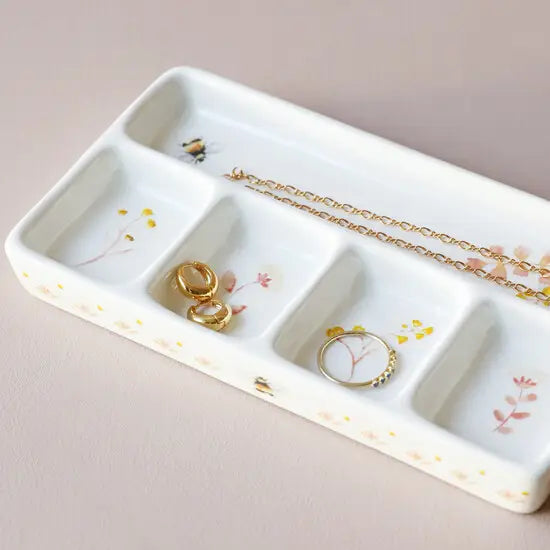 Floral Trinket Tray (pink)