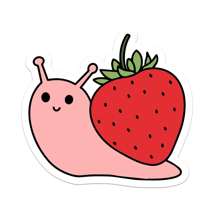 Strawberry Snail Sticker