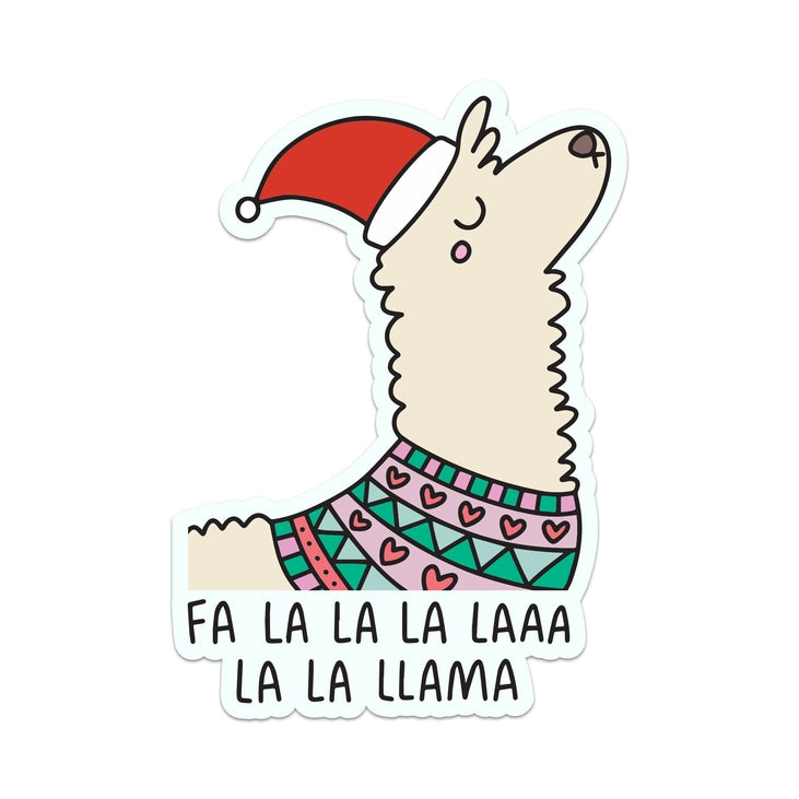 Fa La La La Laaa La La Llama Sticker