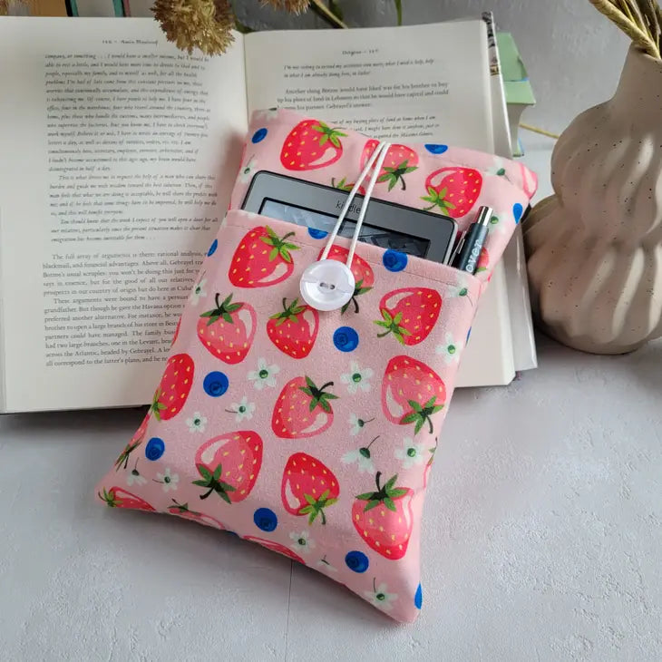 Strawberry Paperback Book Sleeve