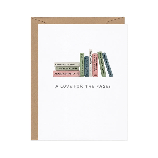 Love For the Pages — Book-Inspired Love / Wedding Card