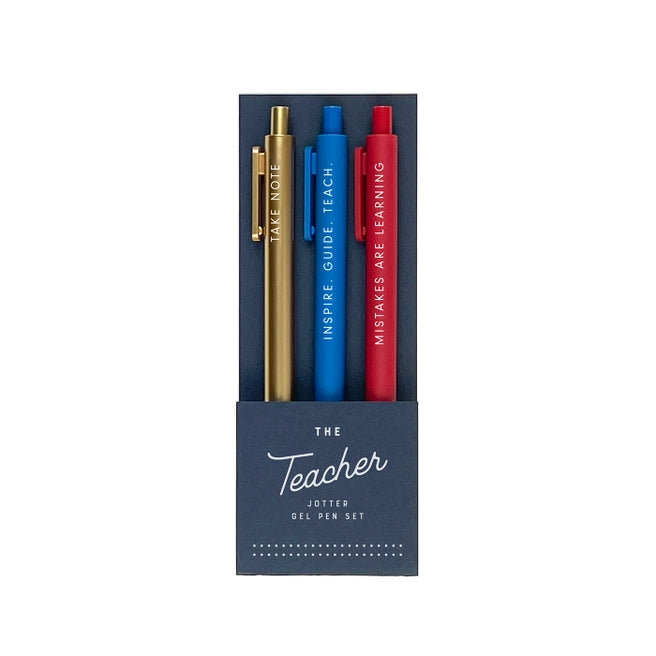 The Teacher Jotter Gel Pen: Set of 3