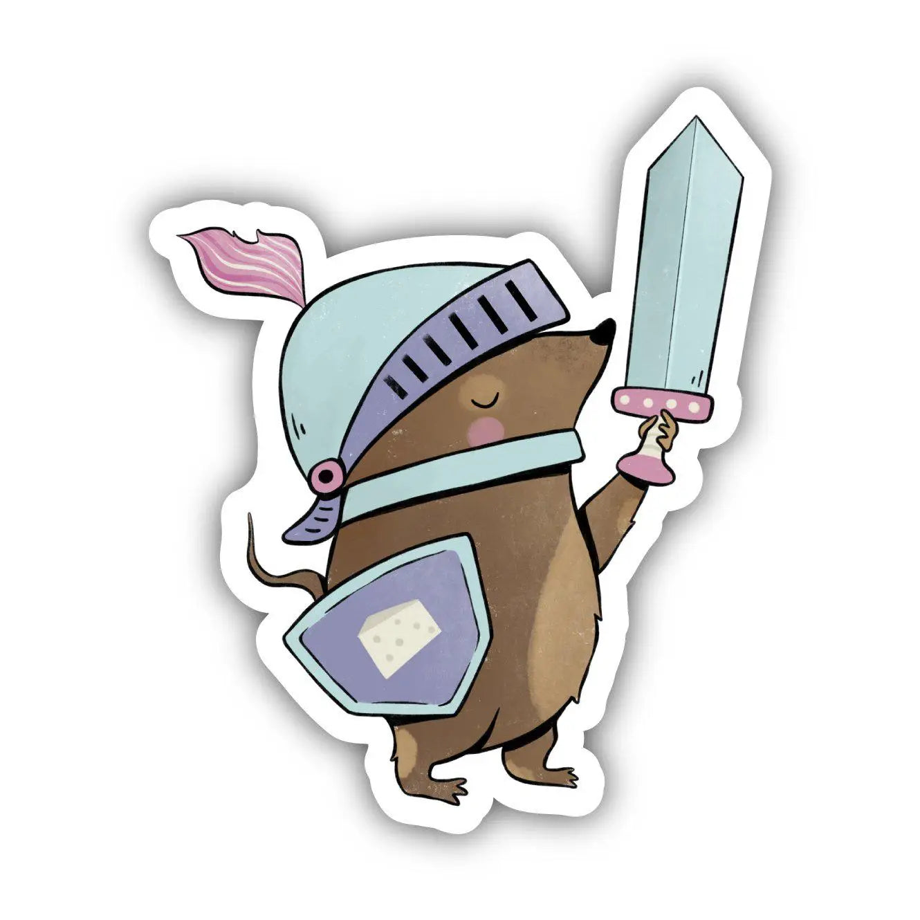 Mouse Knight Fairytale Sticker