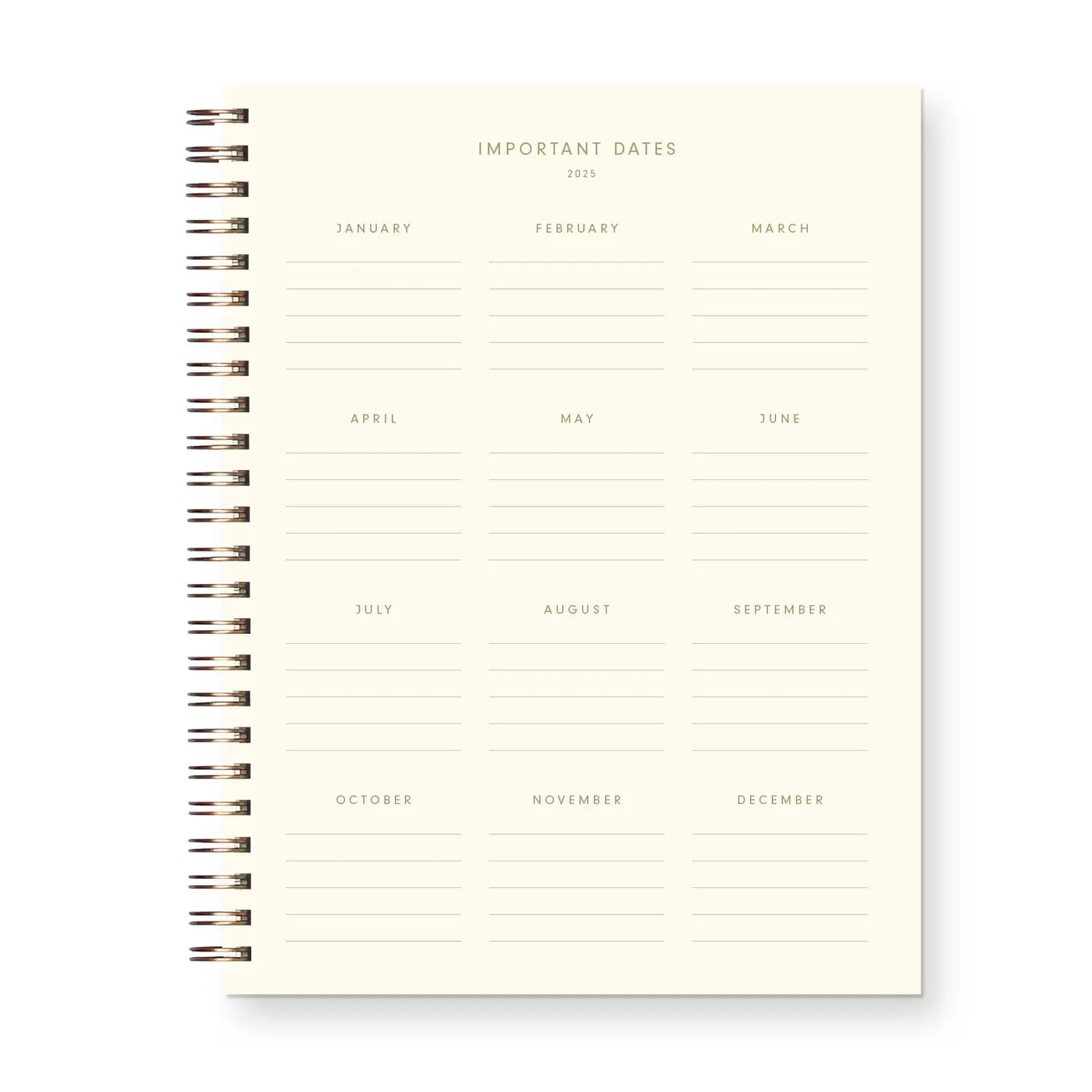 2025 Signature Dated Weekly Planner