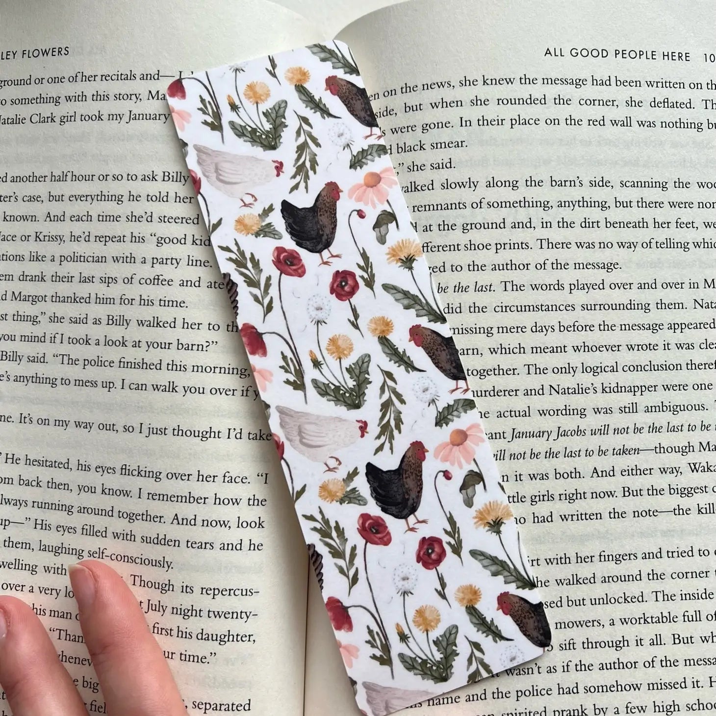 Garden Chickens Bookmark