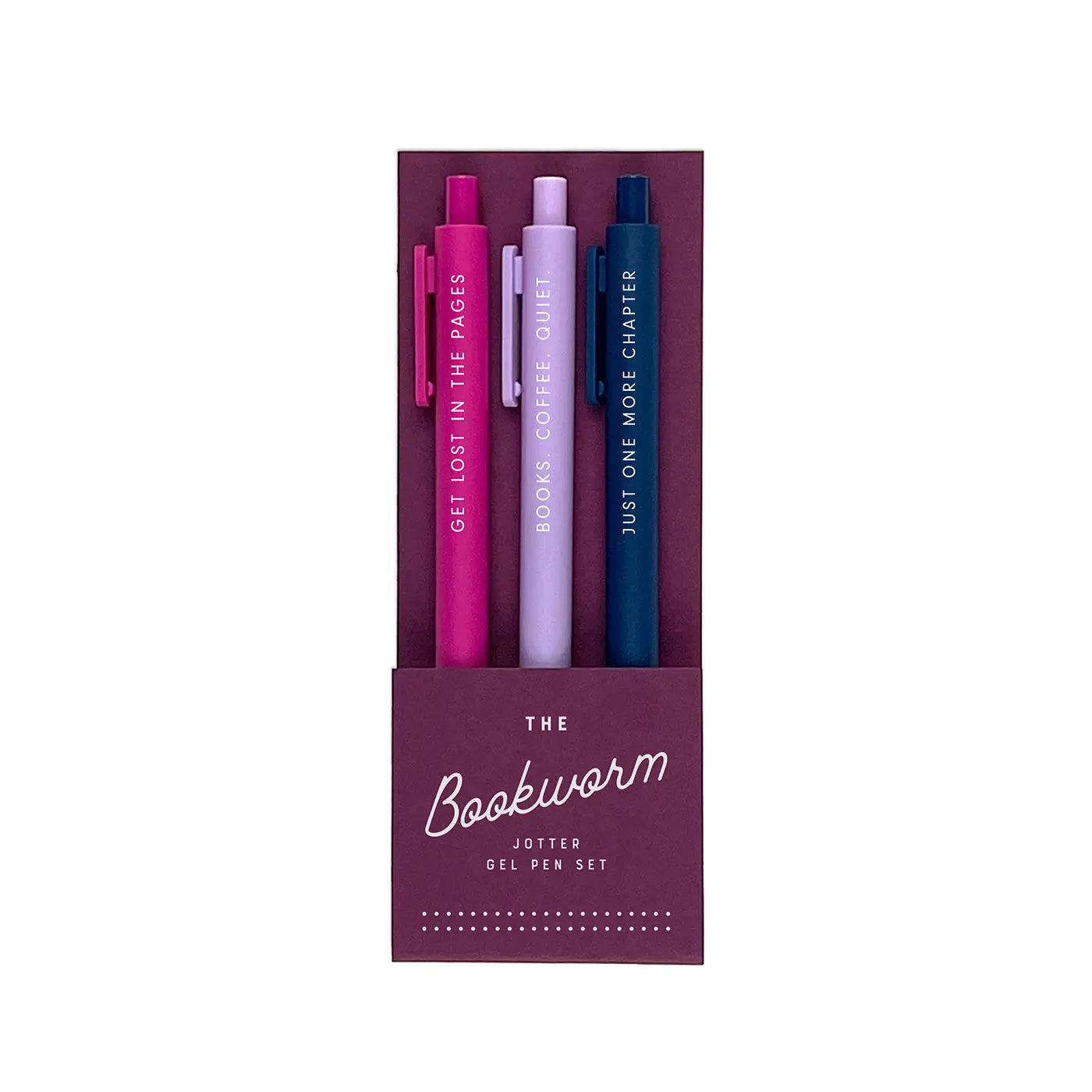 The Bookworm Jotter Gel Pen: Set of 3