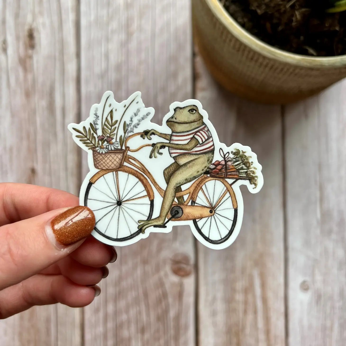 Vinyl Sticker - Spring Frog