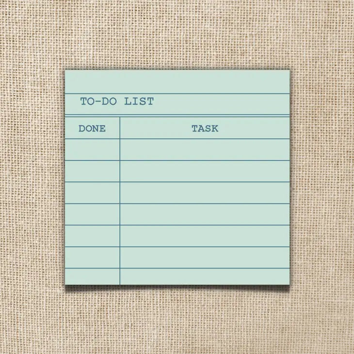 Library Card To-Do-List Sticky Notes