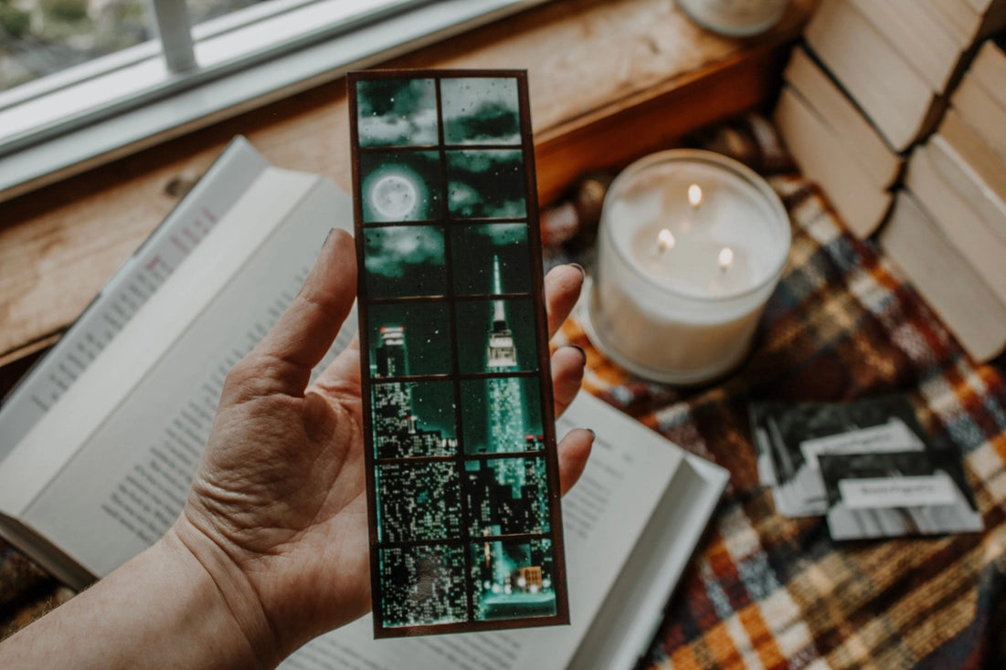 New York Skyline | Rainy Window Bookmark