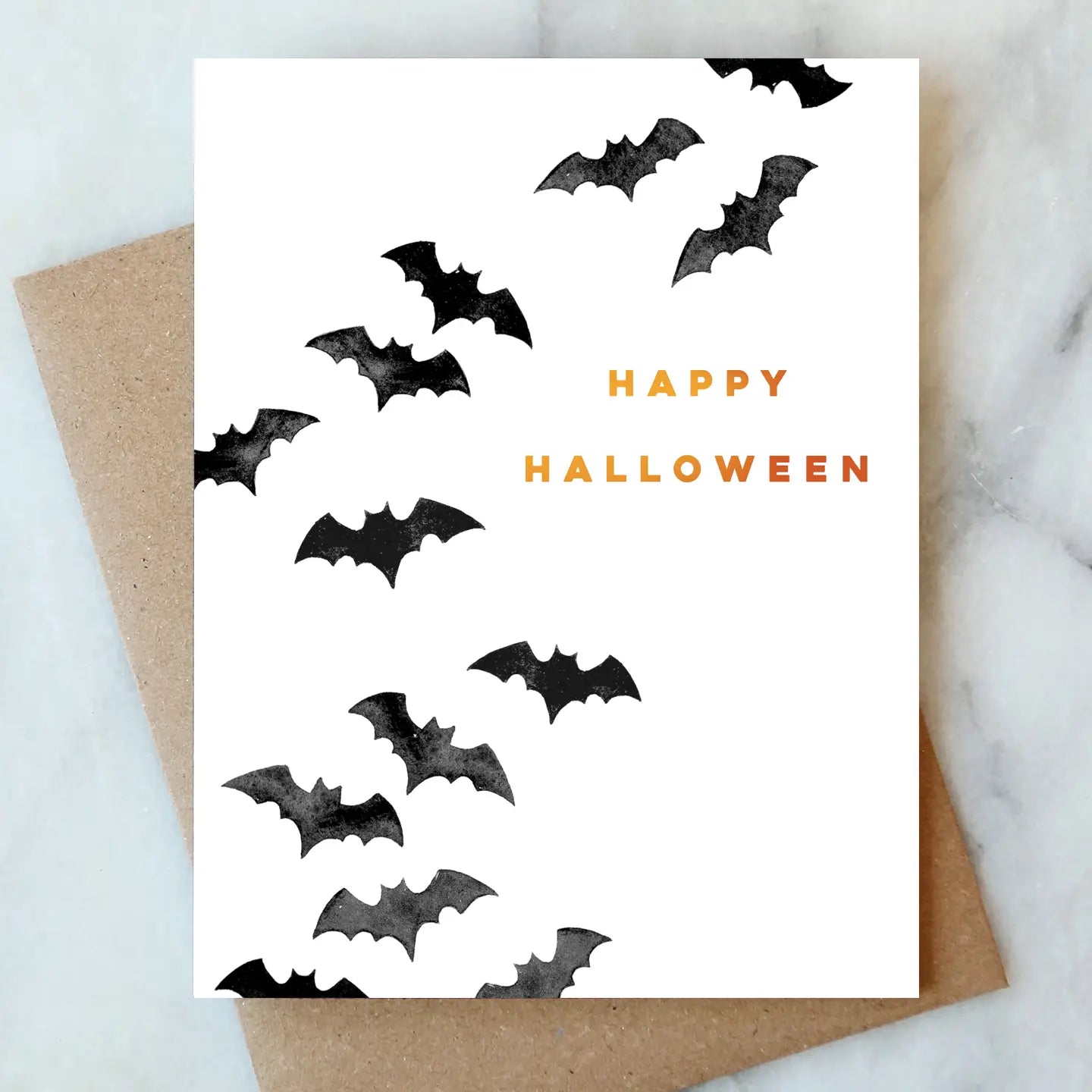 Bats Halloween Greeting Card | Fall Holiday Card