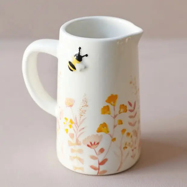 Floral Pink Milk Jug