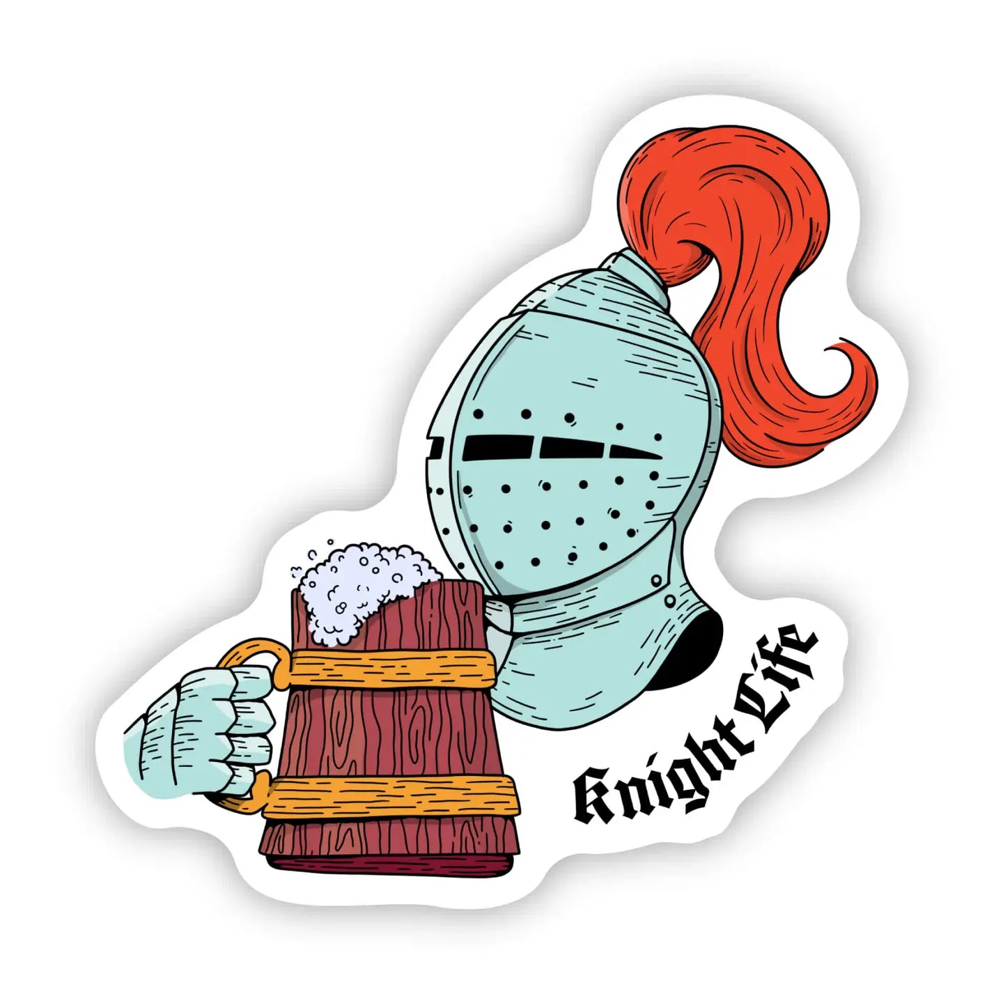 Knight Life Knight & Shinning Armour Sticker