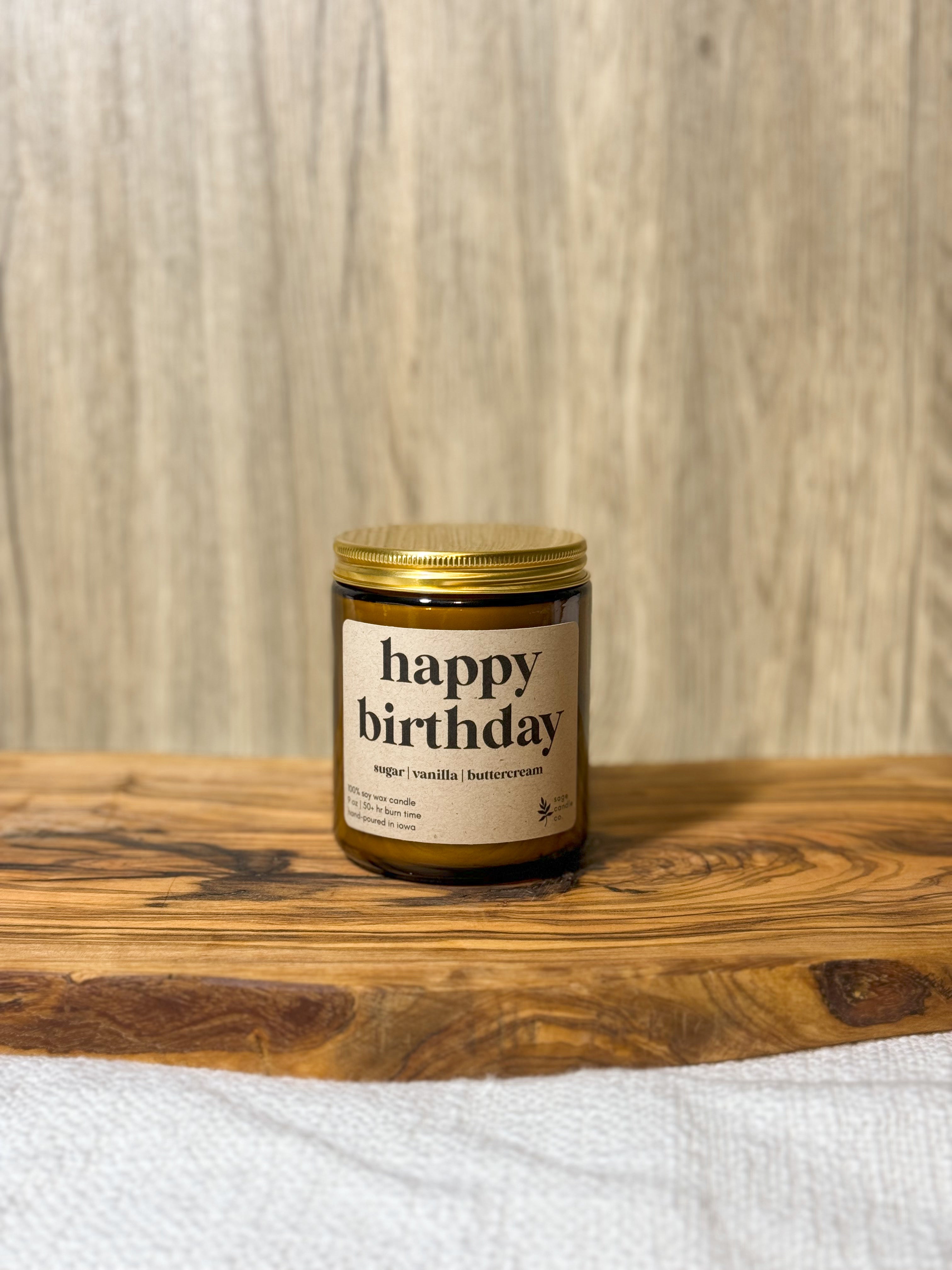 Happy Birthday - 9 oz Candle