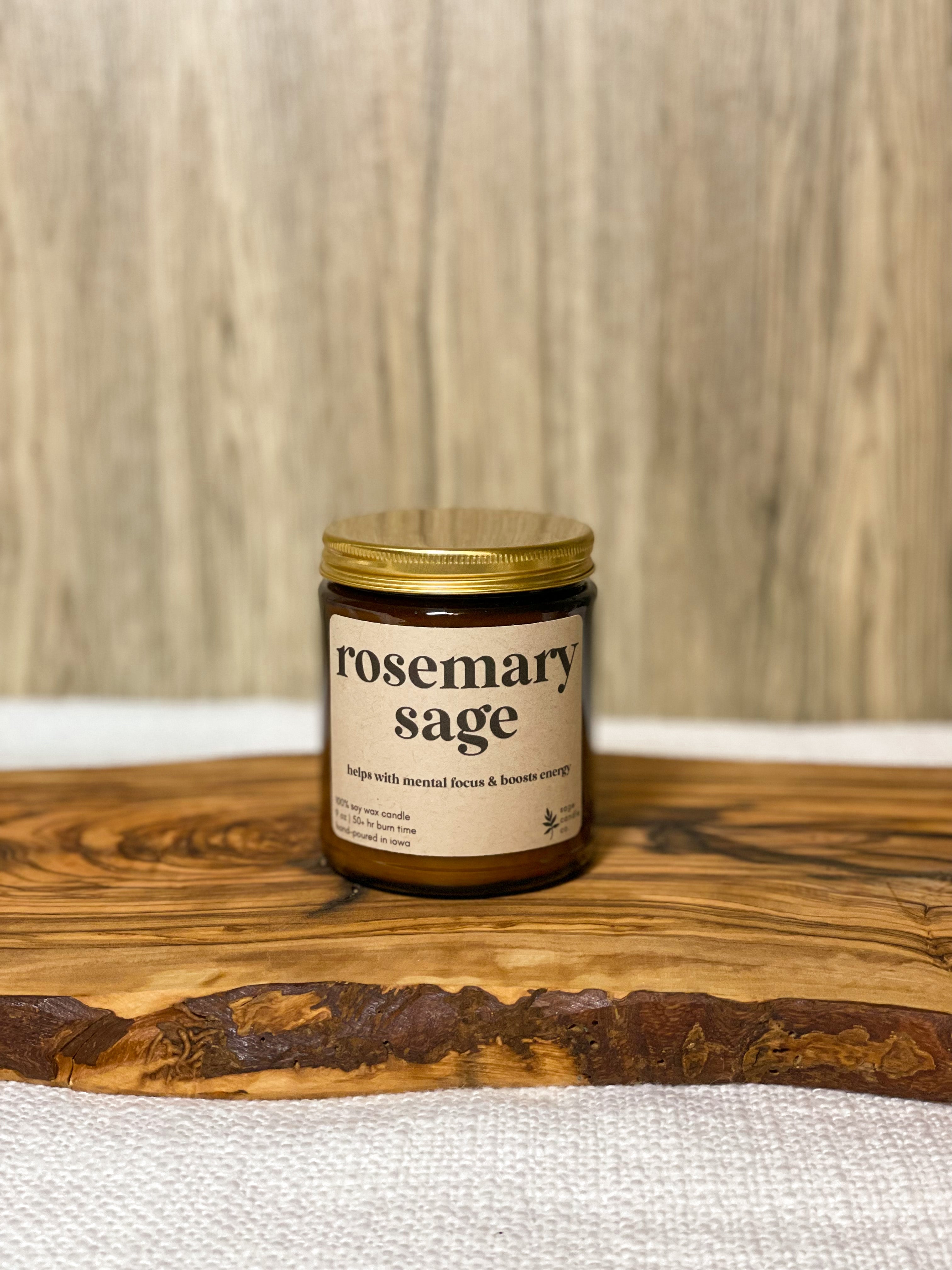 Rosemary Sage - 9 oz Candle