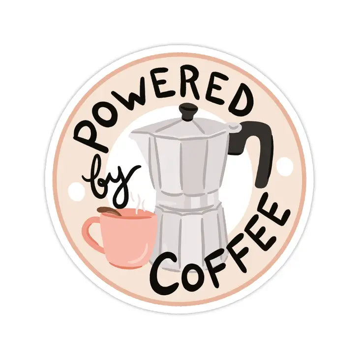 Powered By Coffee Sticker