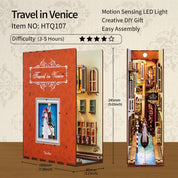 Diy Miniature House Book Nook Kit: Travel in Venice