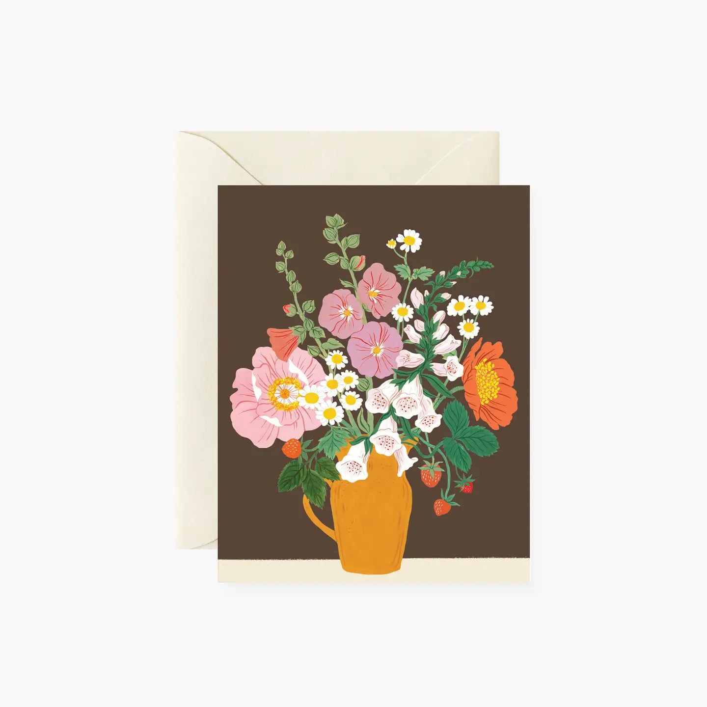 Clay Floral Vase | Greeting Card