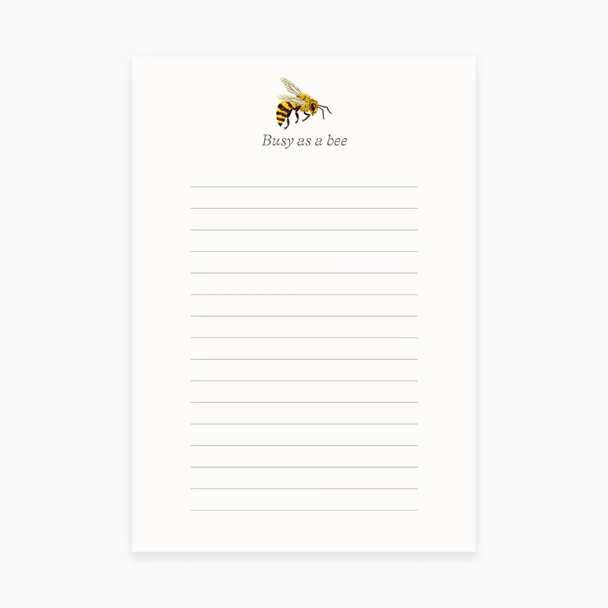 Busy As A Bee |  Notepad