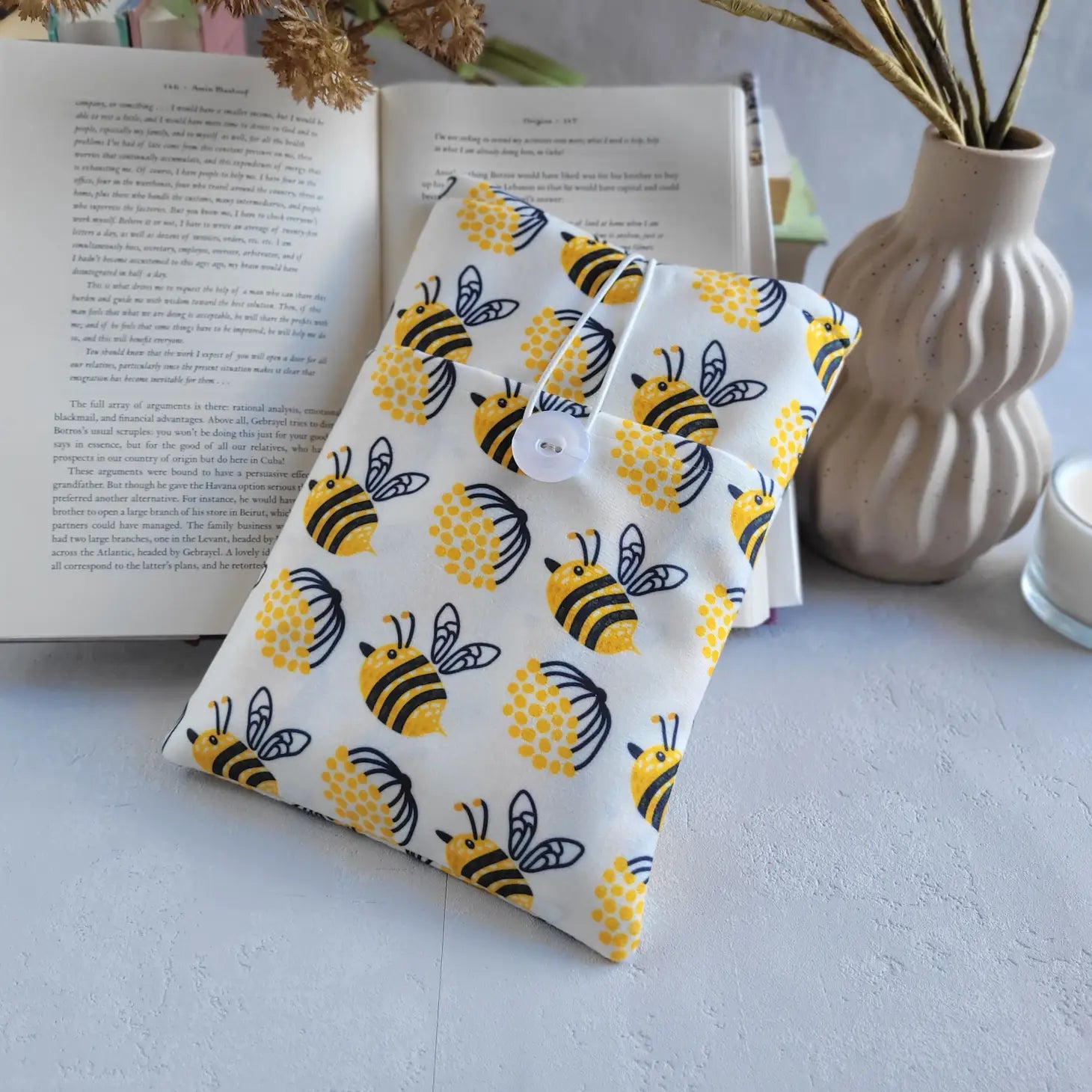 Cute Bee Book Sleeve Paperback