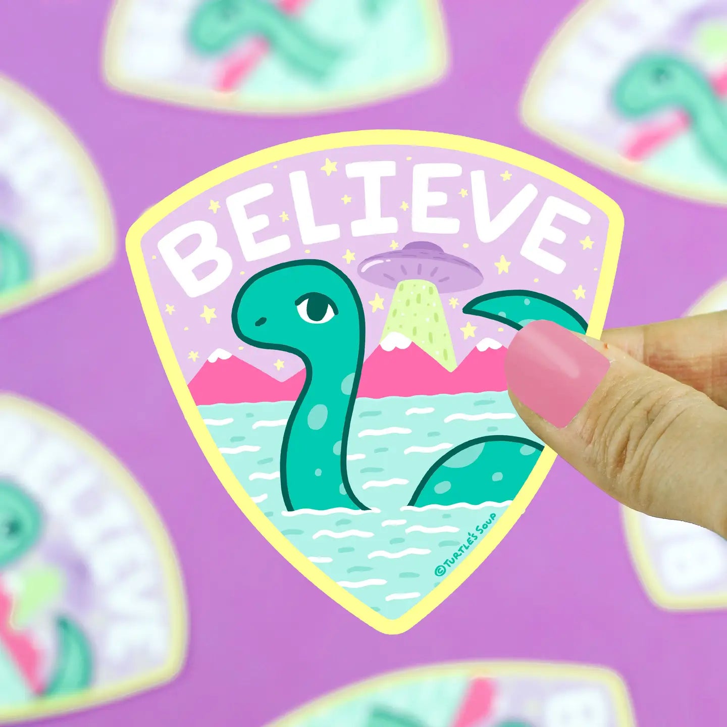 Believe Loch Ness Monster Vinyl Sticker