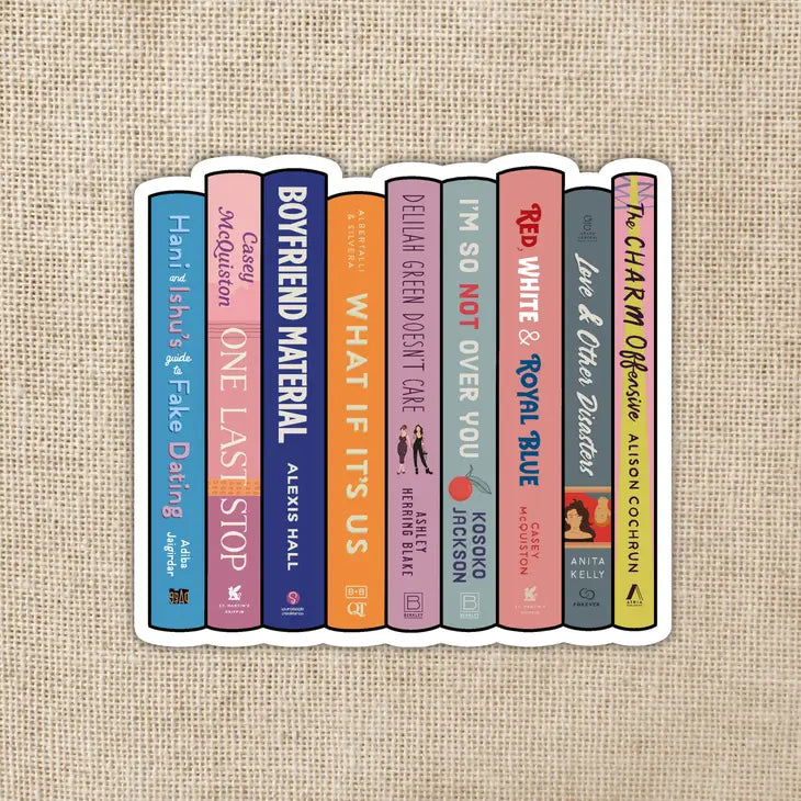 Romcom Book Stack Sticker