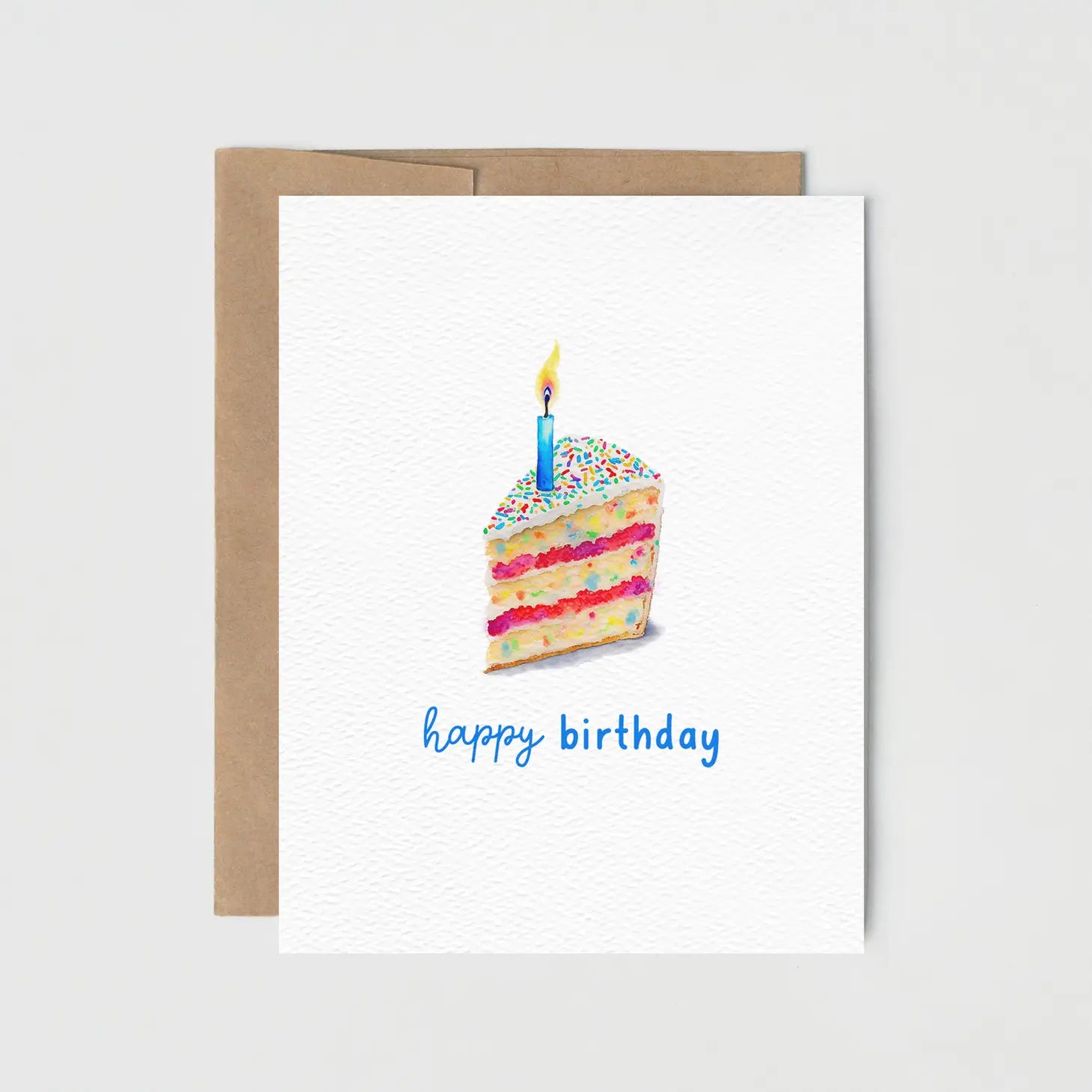 Confetti Cake Card, Happy Birthday Card