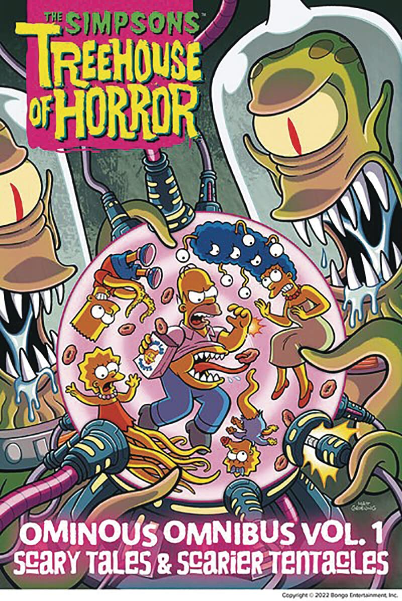 The Simpsons Treehouse of Horror Ominous Omnibus Vol. 1: Scary Tales & Scarier Tentacles: Volume 1 (Simpsons Treehouse of Horror #1) - by Matt Groening (Hardcover)