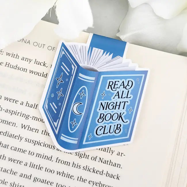 Read All Night Book Club Magnetic Bookmark