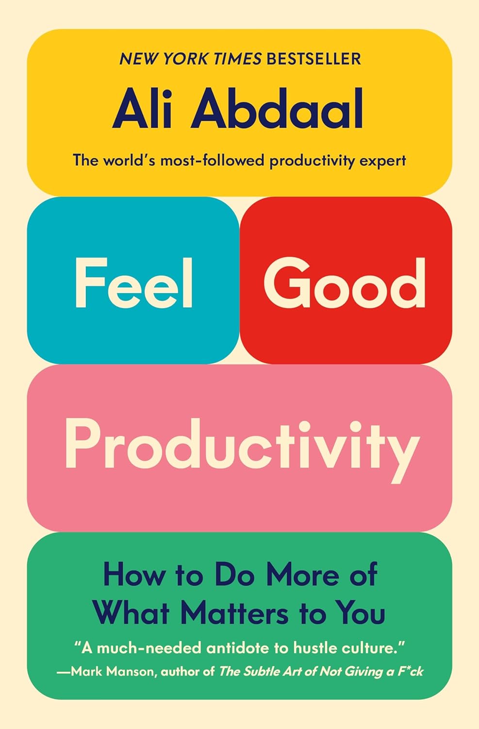 Feel-Good Productivity: How to Do More of What Matters to You - by Ali Abdaal (Hardcover)