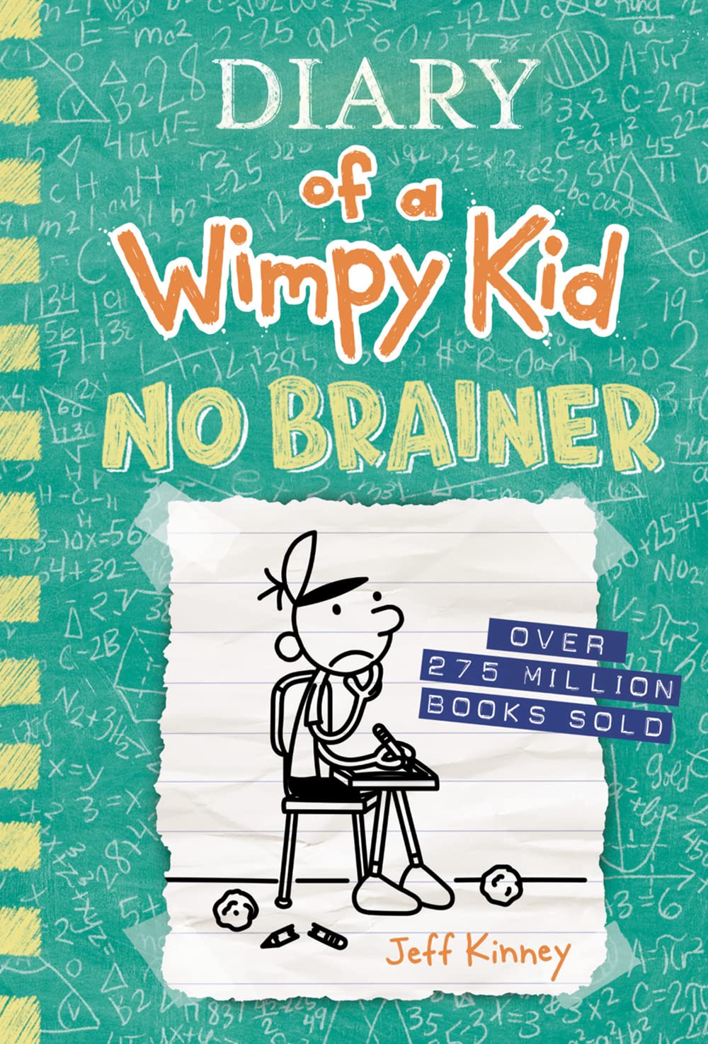 No Brainer (Diary of a Wimpy Kid Book 18) - by Jeff Kinney (Hardcover)