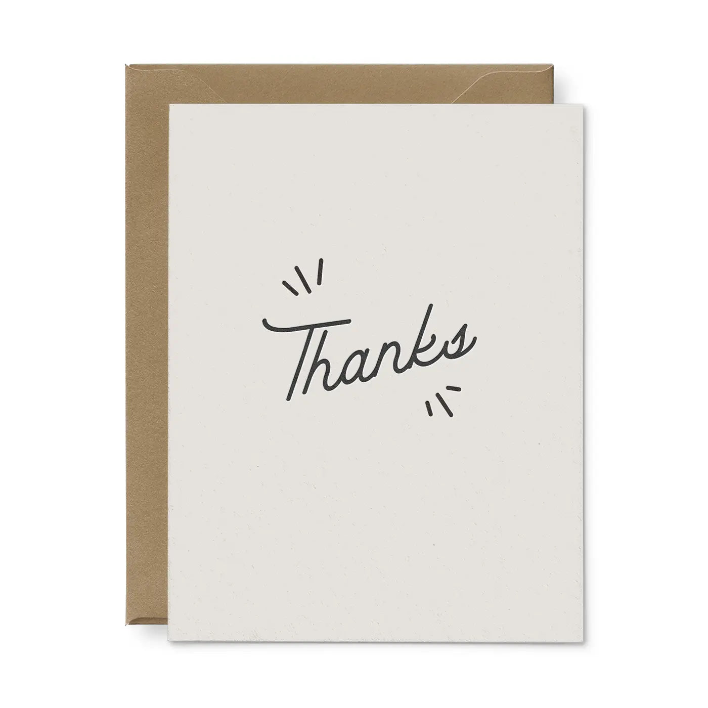 Thanks with Lines Greeting Card