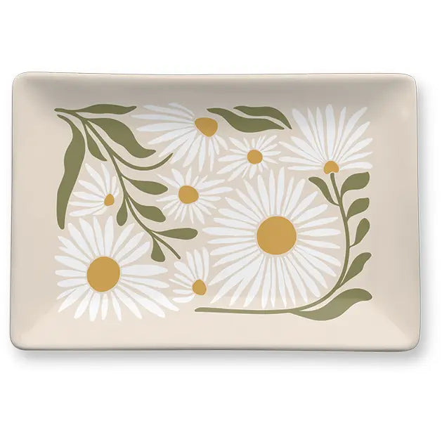 Porcelain Tray Flower Market Daisy