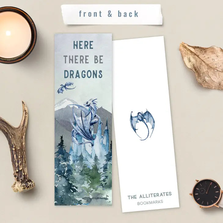 Here There Be Dragons Bookmark
