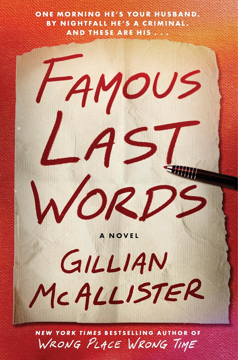 Famous Last Words - by Gillian McAllister (Hardcover)