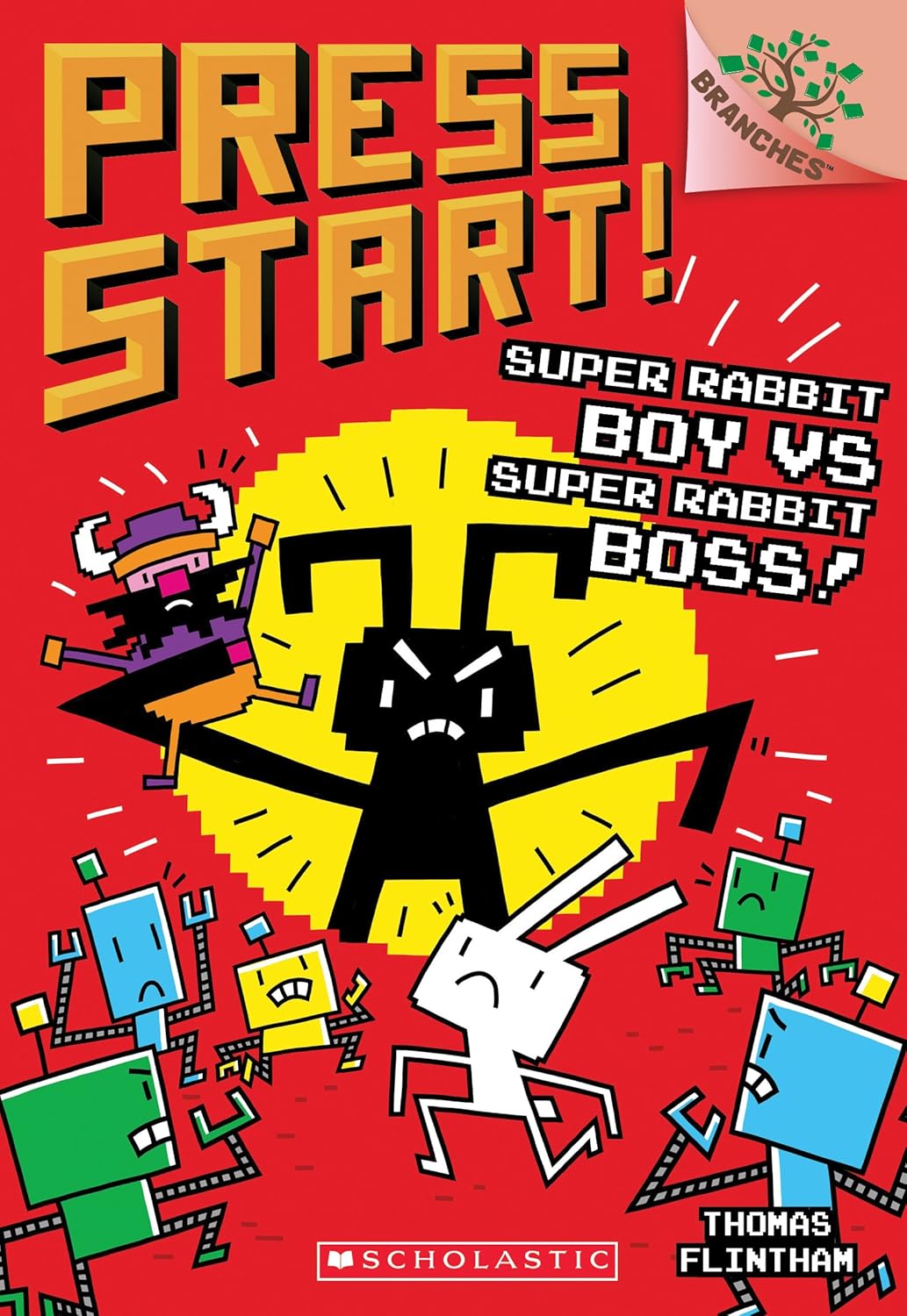 Super Rabbit Boy vs. Super Rabbit Boss!: A Branches Book (Press Start! #4): Volume 4 - by Thomas Flintham