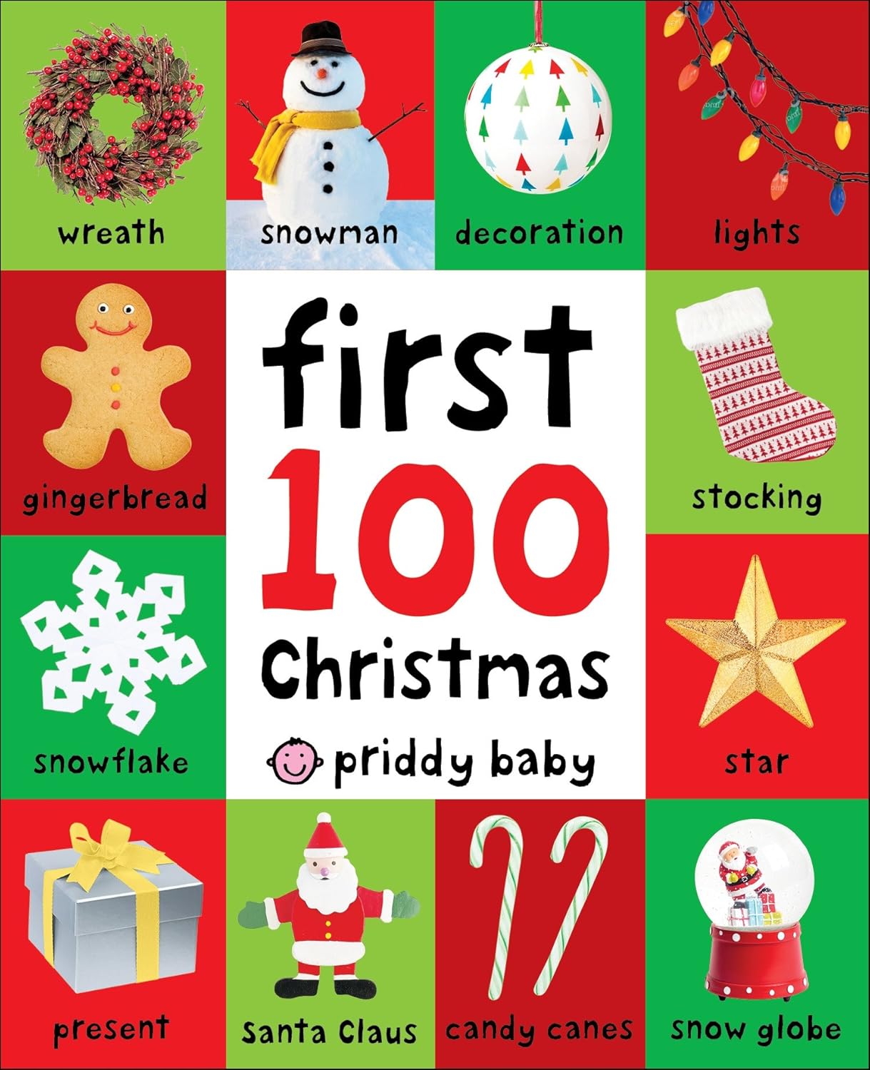 First 100 Christmas Words (First 100) - by Roger Priddy (Board Book)