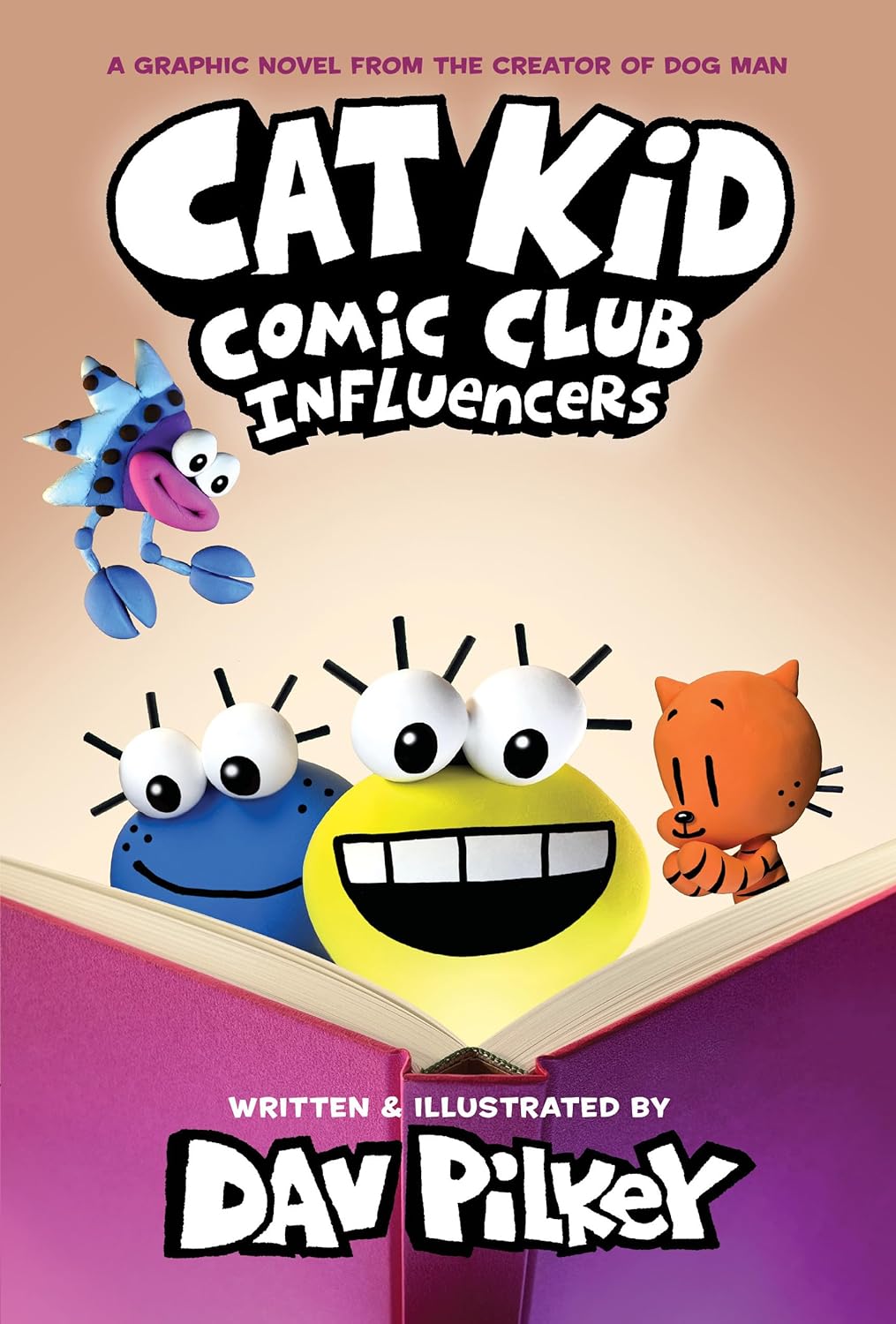 Cat Kid Comic Club: Influencers: A Graphic Novel (Cat Kid Comic Club #5) - by Dav Pilkey (Hardcover)